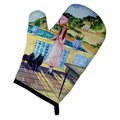 Carolines Treasures Lady with Her Schipperke Oven Mitt 7267OVMT